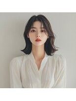 e.m.a プレミアムビューティーサロン 栄駅店(e.m.a PREMIUM BEAUTY SALON)&nbsp;くびれヘア/イメチェン/外ハネボブ/美髪/ワイドバング/髪型