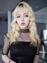 アルバム 渋谷パルコ(ALBUM)&nbsp;ホワイトベージュロングハイトーンブリーチブロンド_F1101