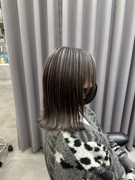 ヘアサロン ドットプラス 町田店(dot. plus) 【山本】黒髪カタログ/クラゲヘアー/オリーブグレー/町田