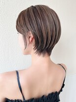 アフロート エル 錦糸町(AFLOAT L) 【30代40代】丸みショート/小顔/暗髪/オリーブグレー