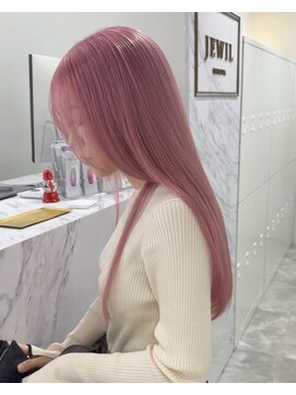 ジュイル シブヤ(JEWIL SHIBUYA) 初カラーでしたい透明感ホワイトピンクカラー