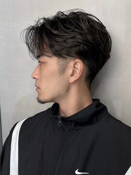 ロンドアンメゾン 原宿(Lond un Maison.) men's/リバースセンターパート/サーフカールメンズパーマ0112