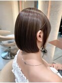 艶感アッシュブラウン×ボブ