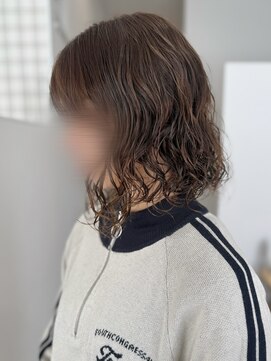 ジャミン 清水店(Jammin.) ボブパーマ×ブラウンカラー