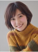 ゆるふわボブ×ナチュラルブラウン