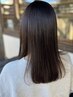 カット＋透明感カラー＋髪質改善ストレート＋内部補修トリートメント￥23000 