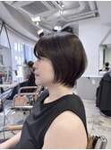 絶壁解消/ひし形/くびれ/大人ショートボブ/60代50代40代/moe