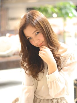 マリオ ヘアー デザイン(MARIO HAIR DESIGN) MARIO☆流し前髪リバースカールセミディ