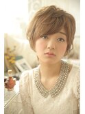 【☆脱マンネリ☆】トップのポイントパーマで立体感ショート