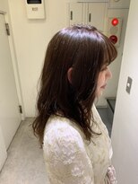 パティオンツー(PATIONN2)&nbsp;レディースセミロングナチュラルピンクブラウンカラー表参道青山