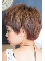 オルクドゥ(Orque deux) インナーカラーでこなれstyle♪20代30代に人気の小顔ショート★