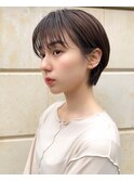 【mee.】 ことりベージュ毛先パーマ黒髪カタログ