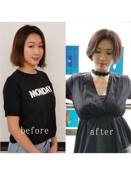 アイル(I'll) 【Hair Make I`ll 奈良】　ビフォーアフター