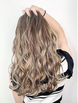 ヴィムヘアー 小禄店(VIM hair) 耳かけウェーブ大人かわいいモーヴ艶カラー20代30代40代