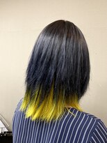 コワファーストナガサキシャンプーボーイ(COIFF1RST NAGASAKI SHAMPOO BOY)&nbsp;ネイビー×インナーイエロー