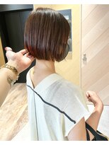 カミエ(kamie)&nbsp;＊小顔シルエットボブ ミニボブ ベージュカラー 神戸美容室