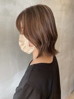 ベルベットヘア 千早店(Velvet hair) ミディアムハイライトレイヤー 【福岡 聖容】