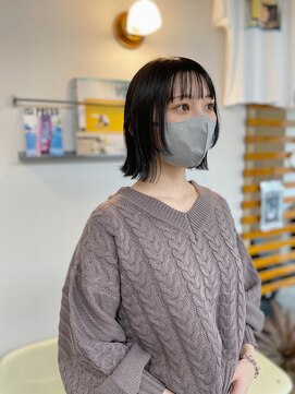 アンドチル 渋谷(AND CHILL) 切りっぱなしボブ/顔まわりレイヤー【AND CHILL渋谷】