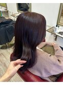 ルビーカラー/艶髪/大人ロング