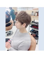 ヘア ポジション HAIR Position 大館西店&nbsp;耳掛けショート×グレージュ
