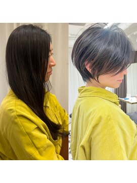 アンド ストーリーズ(&STORIES) 前下がりショート/前髪/絶壁解消/30代/40代【橋本】