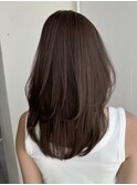 Cote 美髪/ダークアッシュ/セミディ/シアーカラー/レイヤーヘア