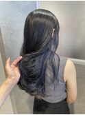インナーカラー/ダブルカラー/発色抜群キラテラブルー
