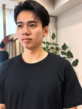 ウェルク(welc) メンズカット 波巻き ツイスパ 韓国風 センターパート