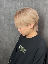 アウル 心斎橋(owl)&nbsp;ミルクティーベージュ/センターパート/ブリーチ/カラー