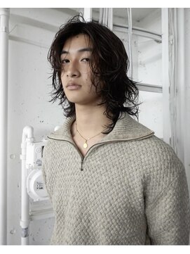 レコ 渋谷(LECO) メンズミディアムレイヤーパーマ