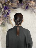 タイトローポニーアレンジ