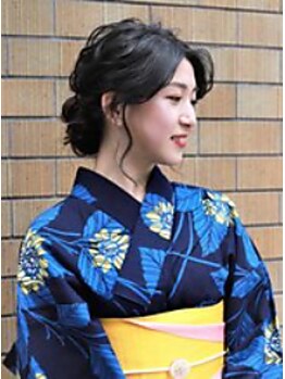 ビューティーサロンラエラ(Beauty salon laera)の写真/【浴衣着付け¥4000】花火大会・浴衣シーズン到来！プロの着付けで美しく☆【銀座/新橋/有楽町5分】