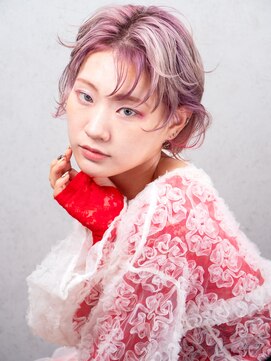 アルバム 銀座(ALBUM GINZA) ショート美髪韓国ヘア前髪カット顔周りレイヤー_F70095