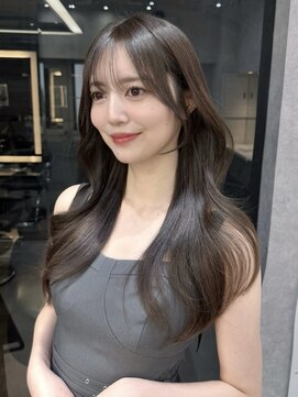ロンドアヴァントゥス 池袋(Lond aventus) ミニウルフレイヤーカット顔周りカット前髪カット韓国ロング池袋