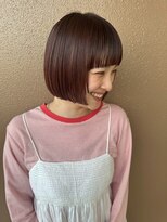 美容室ヒラトヤ 都南店&nbsp;ハニボブレイヤーボブぷつっとボブ＊ココアブラウン艶カラー