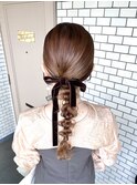 編みおろし キレイめヘア 参列ヘア お呼ばれヘア お出かけヘア