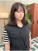 黒髪カタログ/クラゲヘアー/オリーブグレー/栄r22
