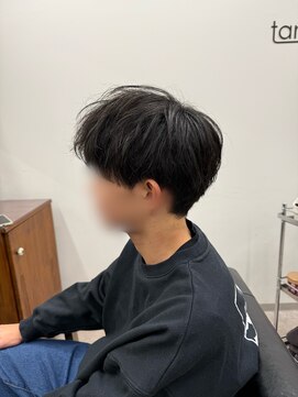 タメ(tame-) サーフカール/フェザーパーマ/ブルーブラック【都賀/メンズ】