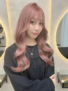 黒髪クラゲヘアーオリーブグレー小顔ココアベージュ