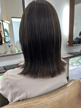 オブジェ ナチュレ(OBJE’T nature) 切りっぱなしミディアム×ハイライト