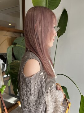 美容室 アイディー i-dee ピンクミルクティーベージュ