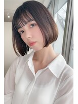 トップシェイプ(TOP SHAPE) シースルーバング大人ミニボブ艶ストレート