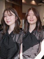 ヴィヴィッド オモテサンドウ(ViViD omotesando)&nbsp;仕事中も可愛いミディアムレイヤー/明るめオリーブブラウン