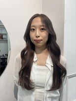 アオ(AO。)&nbsp;顔周りレイヤーくびれ韓国ミディアム/ヨシンモリ/シースルー