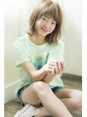 【Un ami】《増永剛大》夏のカーキグレージュカラー×愛されロブ