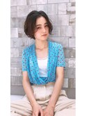 顔まわりの外ハネがポイント☆おしゃれパーマスタイル