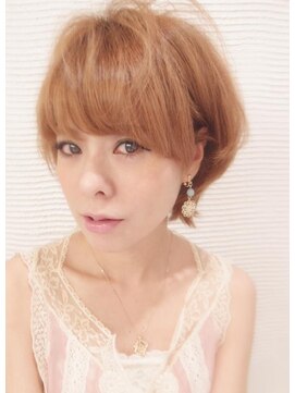 ラムデリカ(LUMDERICA) 若く見える髪型と髪色　夏色ハイトーンショート☆