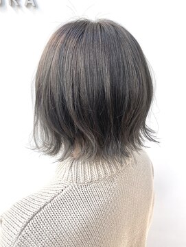 ブルー(BLUE) 《Blue♪》#ダークグレージュグラデーション#小顔ボブ