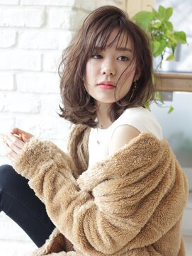 エムスラッシュ みなとみらい馬車道店(M SLASH) M.SLASH馬車道/ココアブラウン/くせ毛風/セミウェットウェーブz1