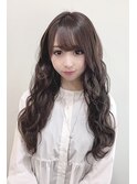垢抜け暗髪カラー☆ノーブルグレージュ★ウェーブ巻き